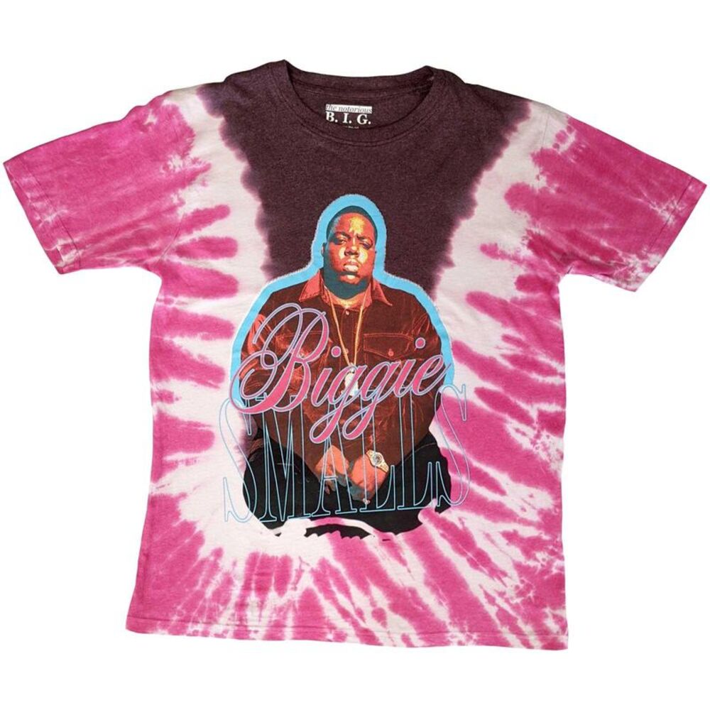 Biggie Smalls Unisex Adult Neon Glow T-Shirt / Pink